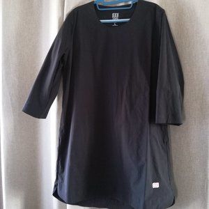 Topo design black global pullover dress size large
